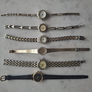 Vintage Watch Collection  6 Women's Watches Elegant Silver & Gold. CITIZEN BRAND
